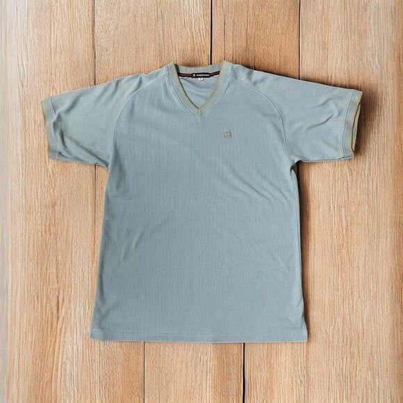 VTG 90s Y2K Fresh Jive Skate Rave Wear Short Sleeve V Neck Shirt Men’s Sz M Blue - Picture 1 of 12